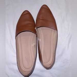 Faux Leather Flats